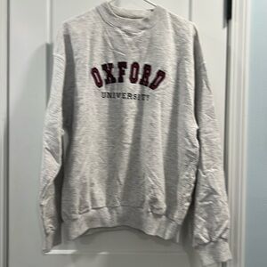 Oxford University crewneck. XL. Purchased at Oxford in the early 1990s.
